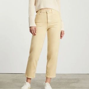 Everlane Way High Yellow Jeans (Good Condition)